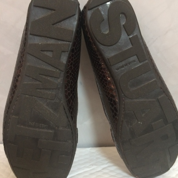 Stuart Weitzman Embossed Patent Leather Flats - Picture 9 of 10